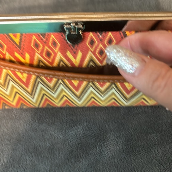 Textile Pattern Design Multicolor Printed Women's Wallet - Picture 3 of 7